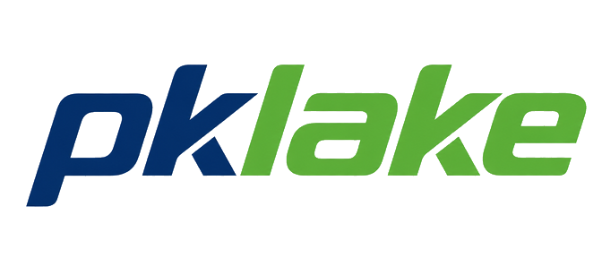 pklake logo on dark navigation bar